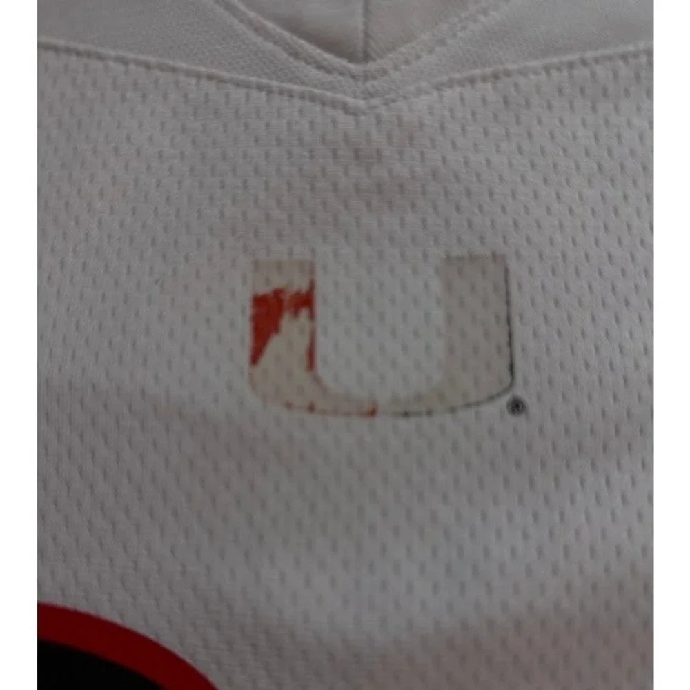 Adidas Miami Hurricanes‎ Acheampong #96 Football Jersey White Mens Size S